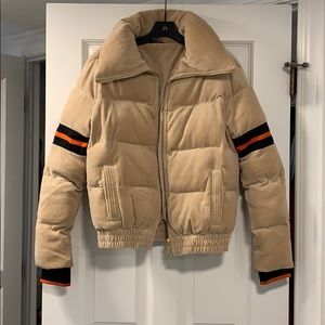 P.E. Nation Beige Puffer Jacket